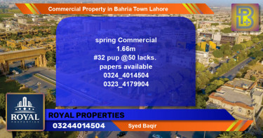 Commercial Property for Sale in Bahria Town, Lahore - (BP-66434)