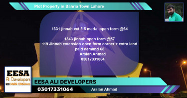 Residential Plot for Sale in Bahria Town, Lahore - (BP-66457)