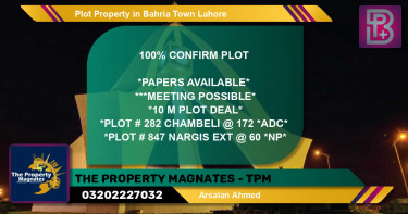 Residential Plot for Sale in Bahria Town, Lahore - (BP-66508)