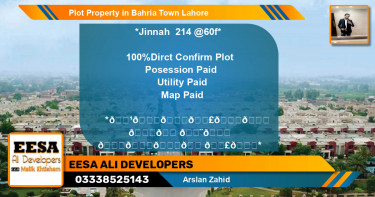 Residential Plot for Sale in Bahria Town, Lahore - (BP-66518)