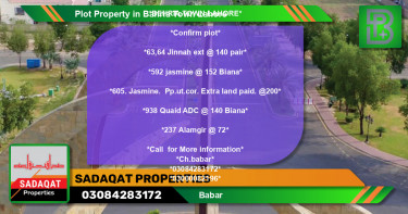 Residential Plot for Sale in Bahria Town, Lahore - (BP-66523)