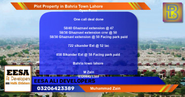 Residential Plot for Sale in Bahria Town, Lahore - (BP-66526)