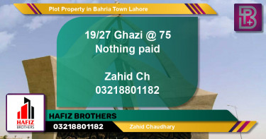 Residential Plot for Sale in Bahria Town, Lahore - (BP-66528)