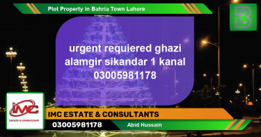 Residential Plot for Sale in Bahria Town, Lahore - (BP-66631)