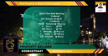Residential Plot for Sale in Bahria Town, Lahore - (BP-66635)