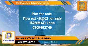 Residential Plot for Sale in Bahria Town, Lahore - (BP-66655)