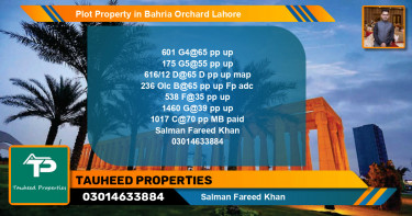 Residential Plot for Sale in Bahria Orchard, Lahore - (BP-66673)