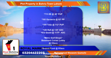 Residential Plot for Sale in Bahria Town, Lahore - (BP-66678)