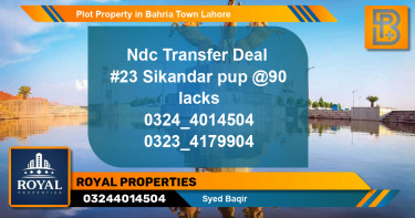 Residential Plot for Sale in Bahria Town, Lahore - (BP-66683)