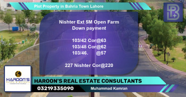 Residential Plot for Sale in Bahria Town, Lahore - (BP-66686)