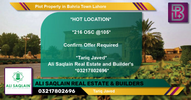 Residential Plot for Sale in Bahria Town, Lahore - (BP-66702)