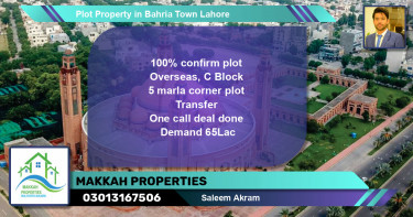 Residential Plot for Sale in Bahria Town, Lahore - (BP-66703)
