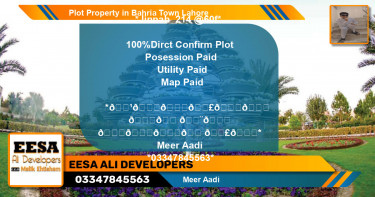 Residential Plot for Sale in Bahria Town, Lahore - (BP-66726)