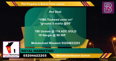 Residential Plot for Sale in Bahria Town, Lahore - (BP-66732)