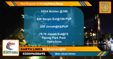 Residential Plot for Sale in Bahria Town, Lahore - (BP-66748)