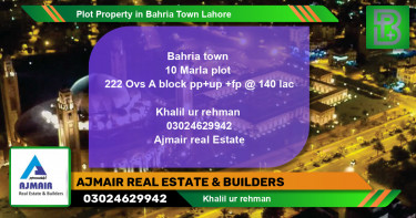 Residential Plot for Sale in Bahria Town, Lahore - (BP-66758)