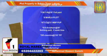 Residential Plot for Sale in Bahria Town, Lahore - (BP-66782)