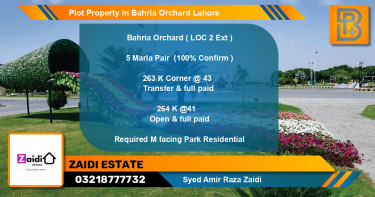 Residential Plot for Sale in Bahria Orchard, Lahore - (BP-66794)