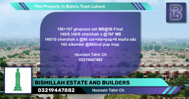 Residential Plot for Sale in Bahria Town, Lahore - (BP-66825)