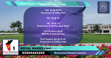 Residential Plot for Sale in Bahria Orchard, Lahore - (BP-66858)