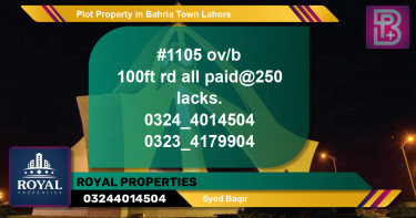 Residential Plot for Sale in Bahria Town, Lahore - (BP-66867)