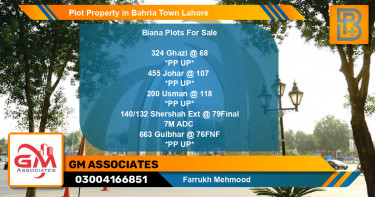 Residential Plot for Sale in Bahria Town, Lahore - (BP-66879)