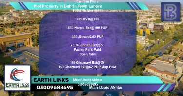 Residential Plot for Sale in Bahria Town, Lahore - (BP-66883)