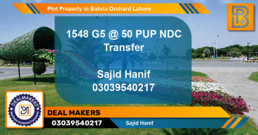 Residential Plot for Sale in Bahria Orchard, Lahore - (BP-66908)