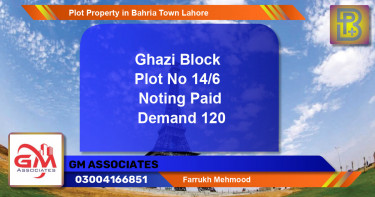 Residential Plot for Sale in Bahria Town, Lahore - (BP-66919)