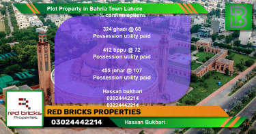 Residential Plot for Sale in Bahria Town, Lahore - (BP-66930)