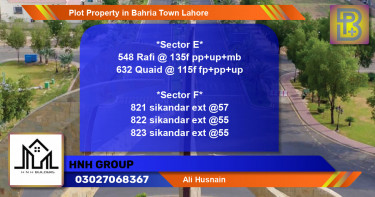 Residential Plot for Sale in Bahria Town, Lahore - (BP-66942)