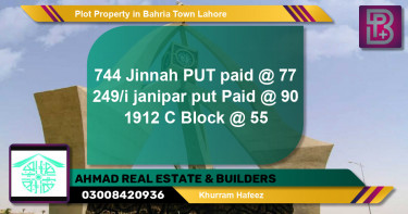 Residential Plot for Sale in Bahria Town, Lahore - (BP-66975)