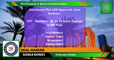 Residential Plot for Sale in Bahria Orchard, Lahore - (BP-66980)