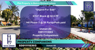 Residential Plot for Sale in Bahria Orchard, Lahore - (BP-66985)