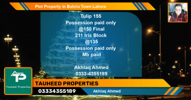 Residential Plot for Sale in Bahria Town, Lahore - (BP-67088)