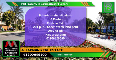 Residential Plot for Sale in Bahria Orchard, Lahore - (BP-67134)