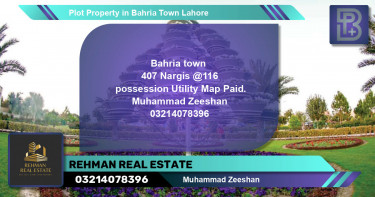 Residential Plot for Sale in Bahria Town, Lahore - (BP-67140)