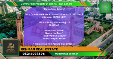 Commercial Property for Sale in Bahria Town, Lahore - (BP-67141)