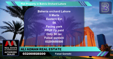 Residential Plot for Sale in Bahria Orchard, Lahore - (BP-67153)