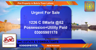 Residential Plot for Sale in Bahria Town, Lahore - (BP-67184)