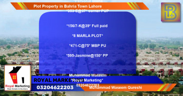 Residential Plot for Sale in Bahria Town, Lahore - (BP-67224)