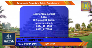 Commercial Property for Sale in Bahria Town, Lahore - (BP-67228)