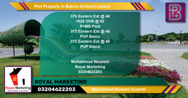 Residential Plot for Sale in Bahria Orchard, Lahore - (BP-67233)