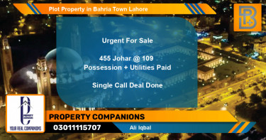 Residential Plot for Sale in Bahria Town, Lahore - (BP-67237)