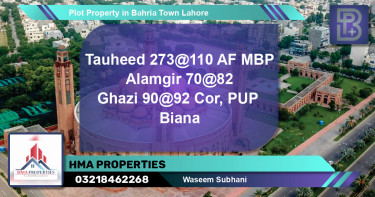 Residential Plot for Sale in Bahria Town, Lahore - (BP-67255)