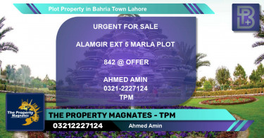Residential Plot for Sale in Bahria Town, Lahore - (BP-67274)