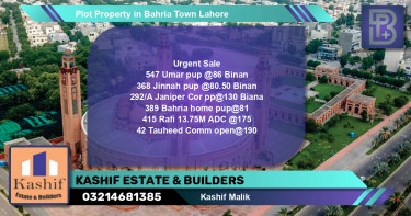 Residential Plot for Sale in Bahria Town, Lahore - (BP-67279)