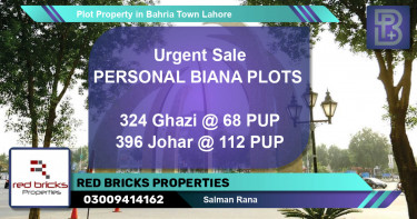Residential Plot for Sale in Bahria Town, Lahore - (BP-67284)