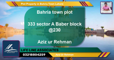 Residential Plot for Sale in Bahria Town, Lahore - (BP-67300)