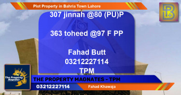Residential Plot for Sale in Bahria Town, Lahore - (BP-67301)
